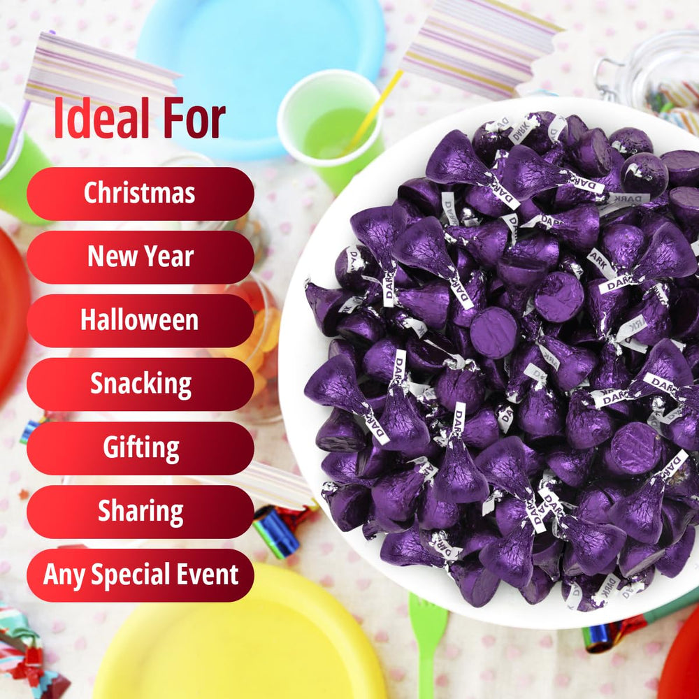SWEETSIDE CANDY CO. cuenco lleno de bombones morados, ideal para servir