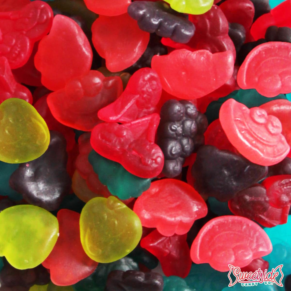 SWEETSIDE CANDY CO. gominolas en bol para fiesta, colorido y abundante