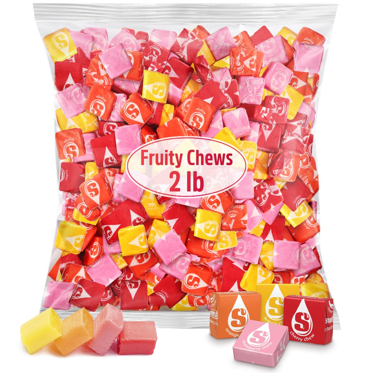 SWEETSIDE CANDY CO. empaque frontal mostrando 2 lb y colores llamativos