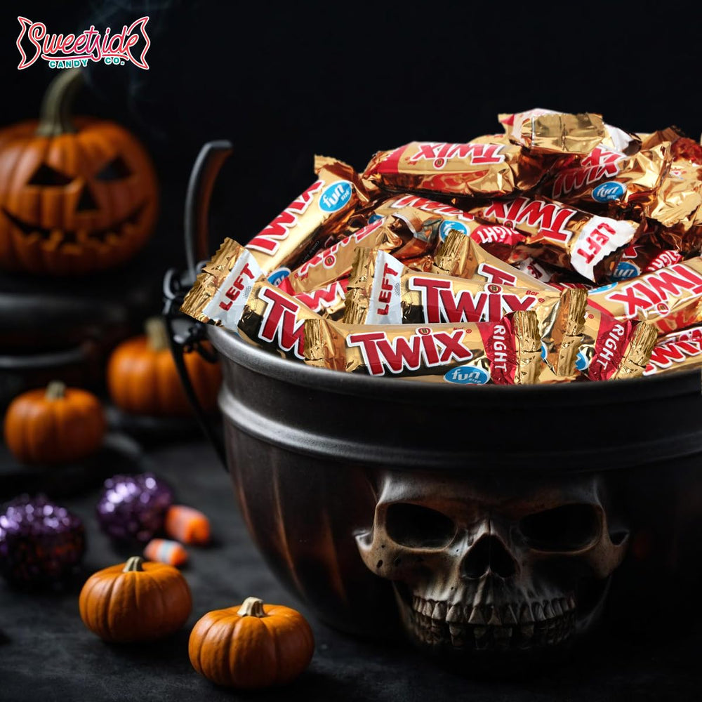 SWEETSIDE CANDY CO. mini Twix en bolsitas de regalo listas para repartir