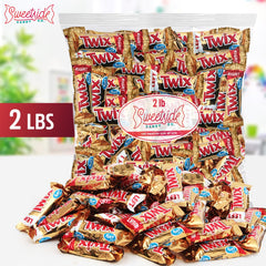 SWEETSIDE CANDY CO. primer plano de galleta y caramelo que muestra la textura crujiente