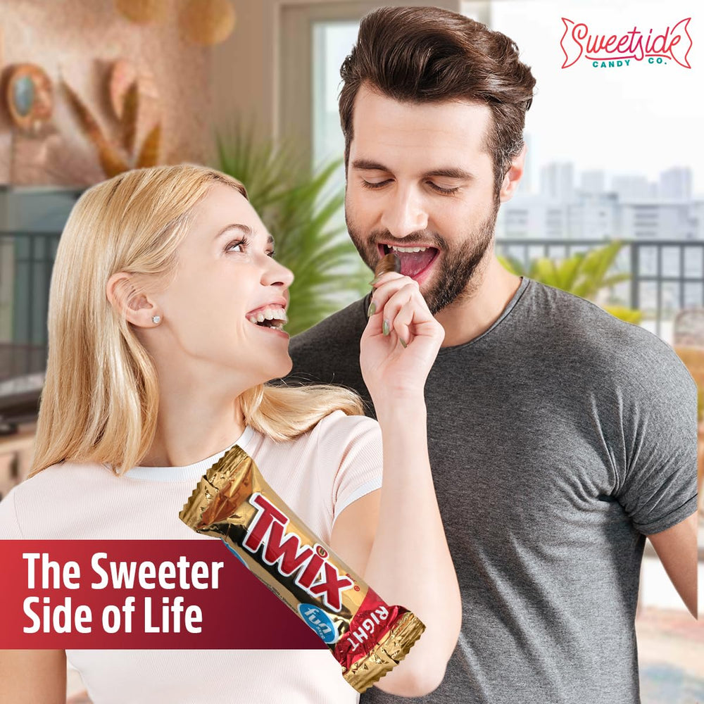 SWEETSIDE CANDY CO. barra Twix envuelta individualmente, cómoda y fresca para llevar