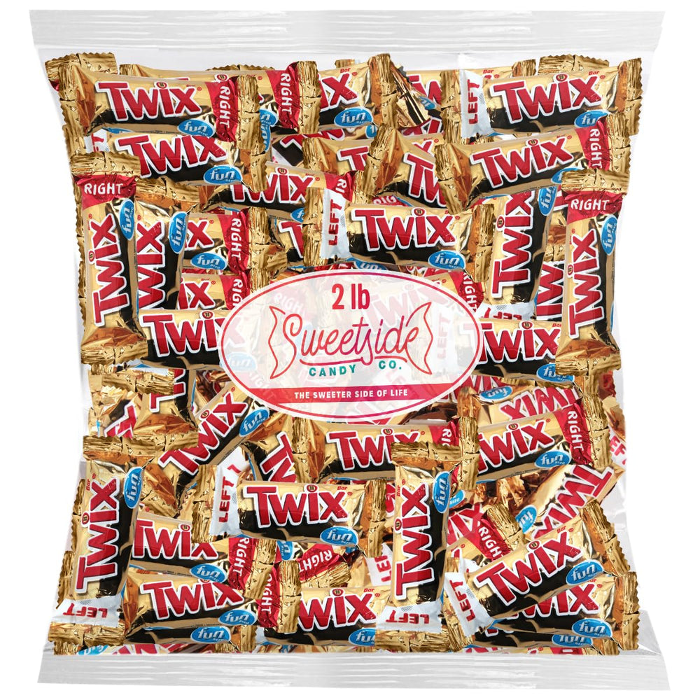 SWEETSIDE CANDY CO. empaque frontal mostrando paquete a granel, práctico para eventos