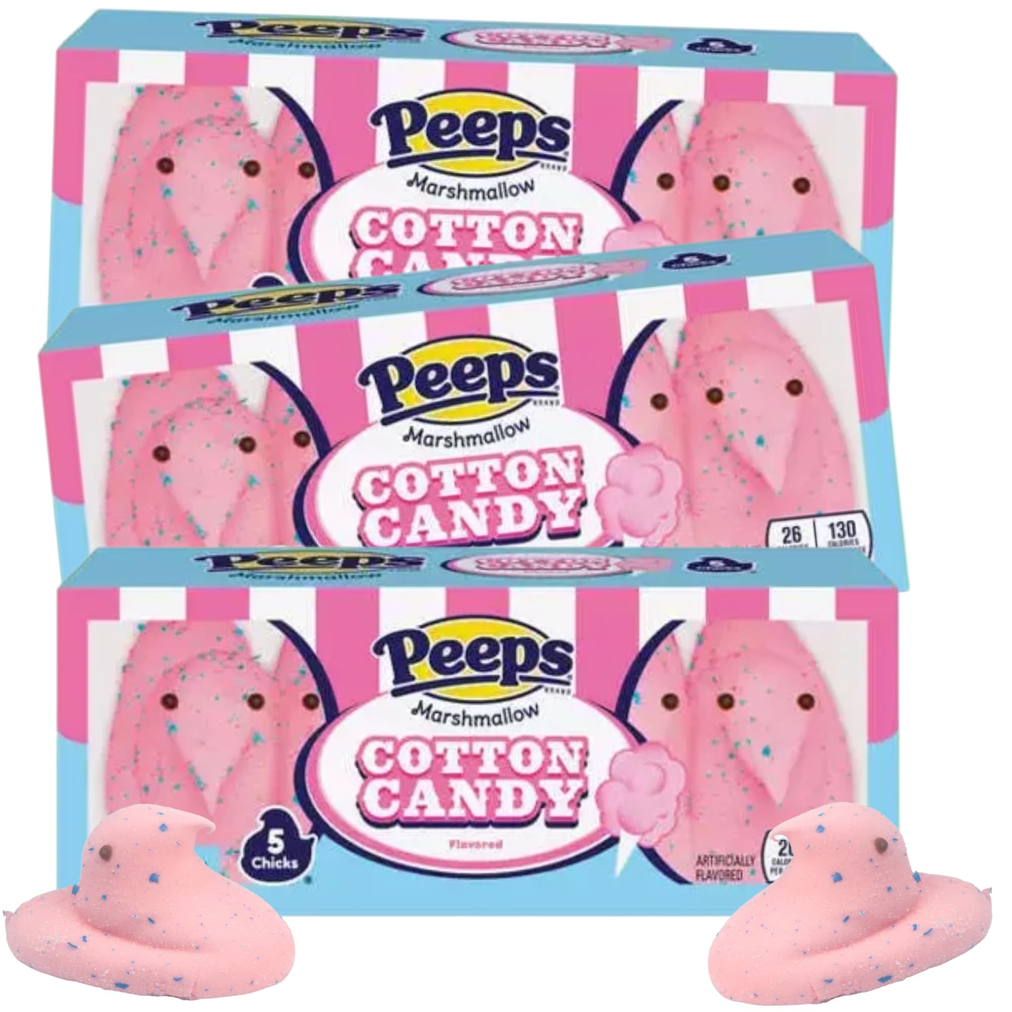 Sweetzo empaque frontal de Peeps Cotton Candy mostrando cajas listas para regalar