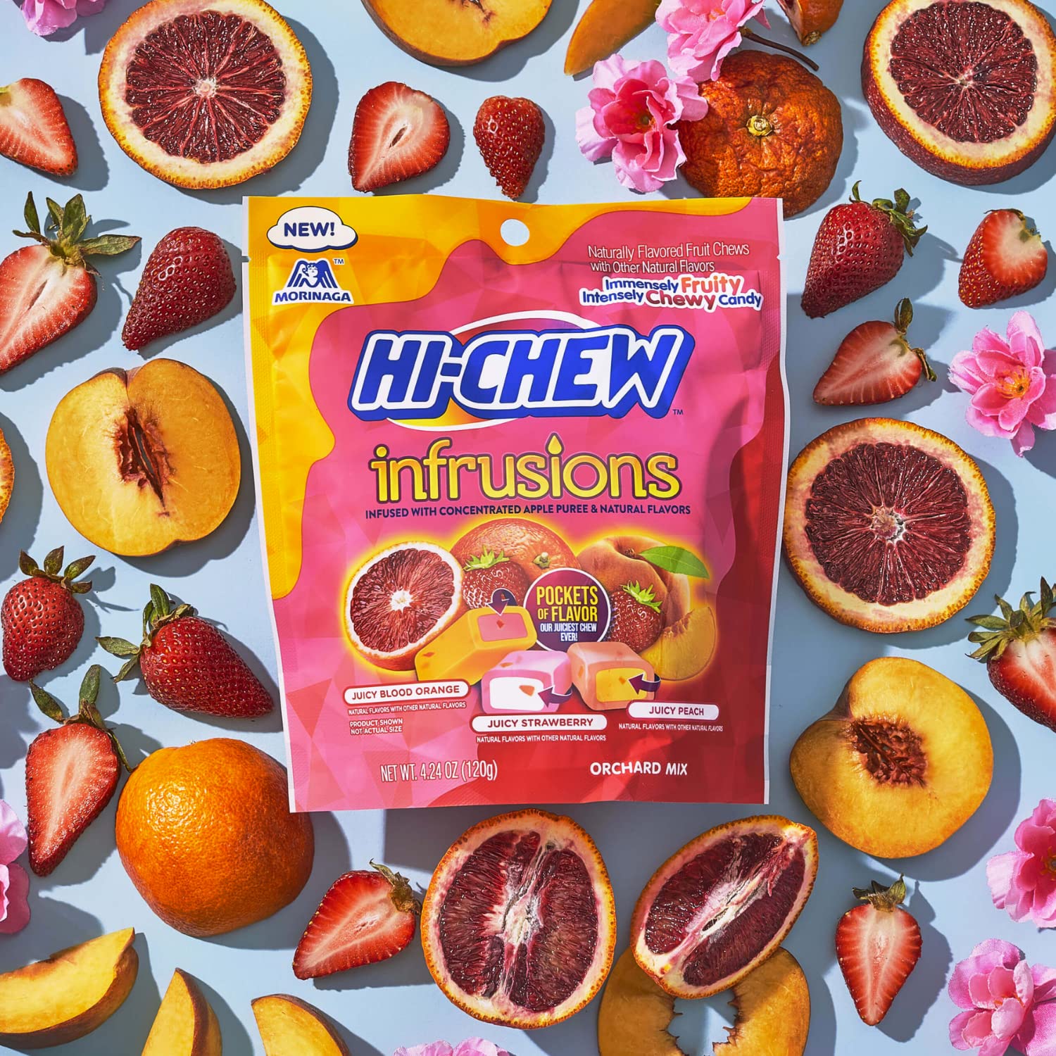 Sweetzo Hi-Chew piezas envueltas individualmente para llevar y compartir