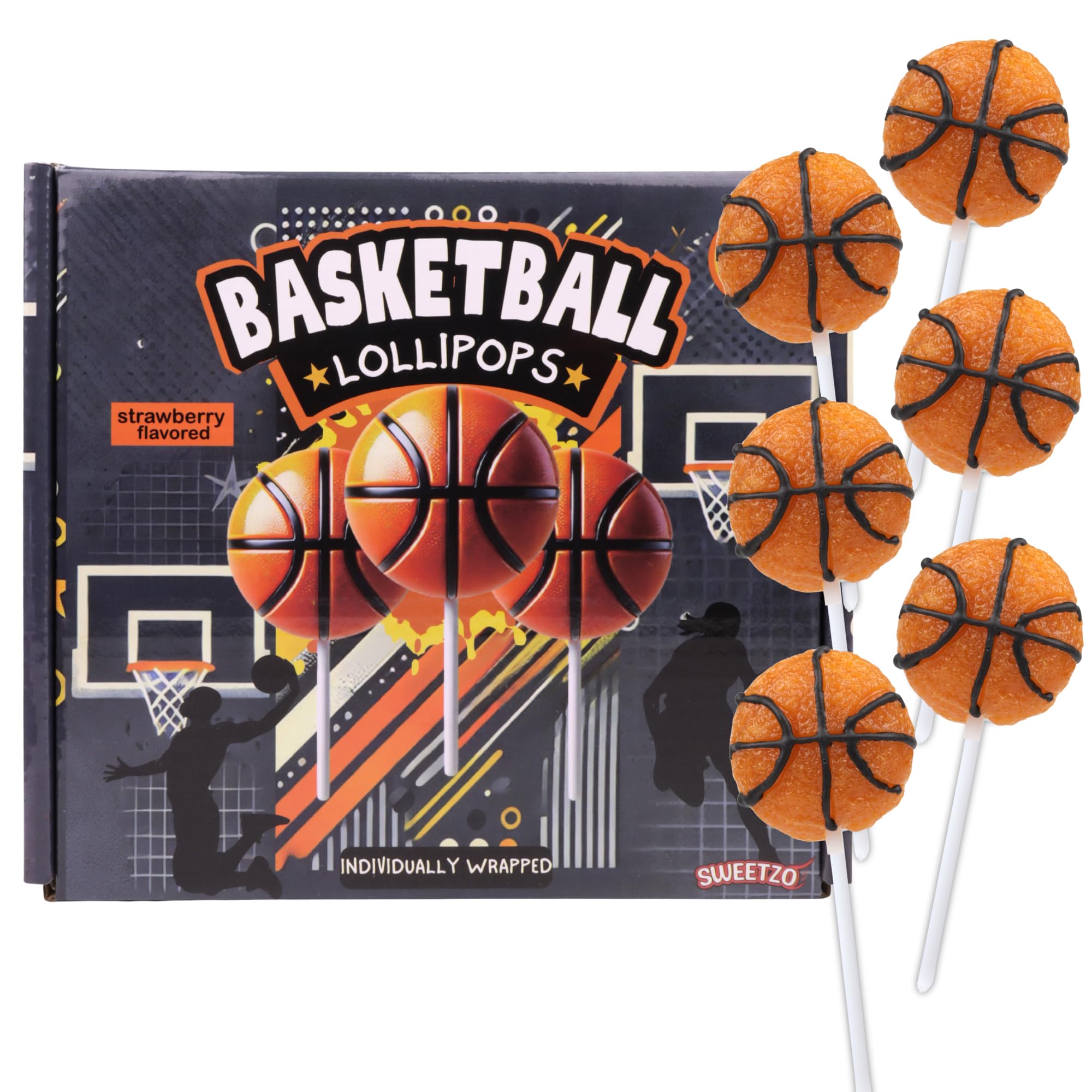 Sweetzo caja frontal con 24 paletas, conveniente para eventos