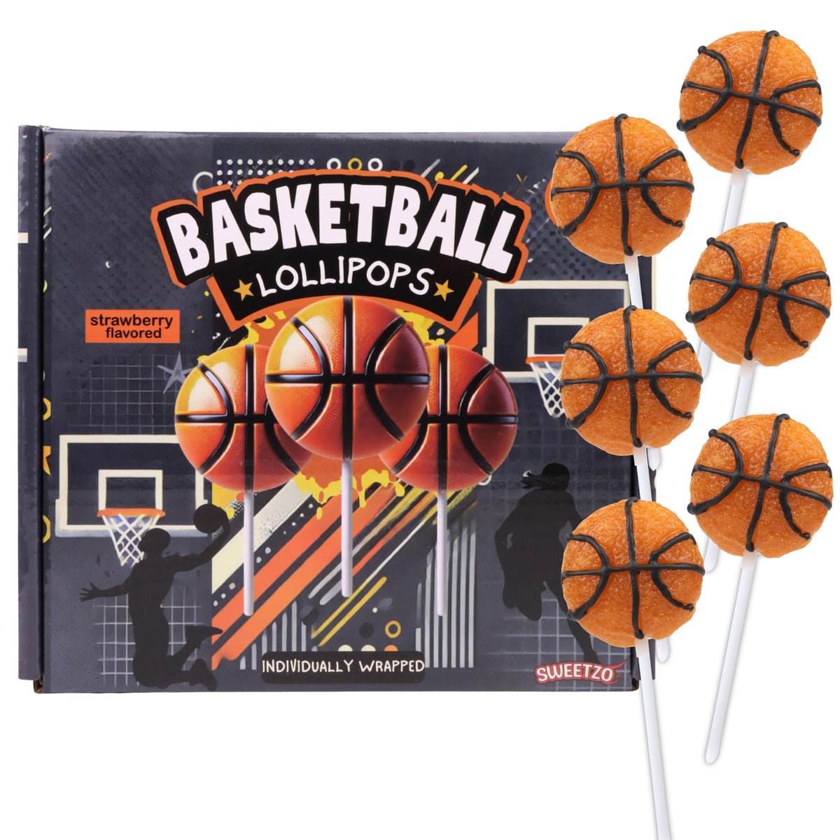 Sweetzo caja frontal con 24 paletas, conveniente para eventos