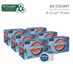 Swiss Miss cápsula K-Cup detalle del sello que mantiene frescura y sabor