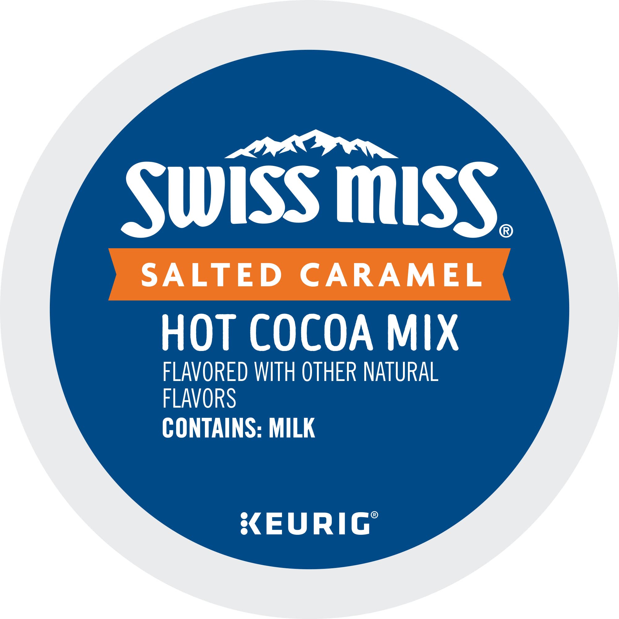 Swiss Miss taza con espuma y toppings muestra presentación apetitosa