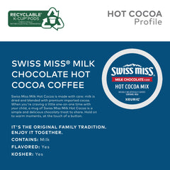 Swiss Miss textura del polvo de cocoa y beneficio cremoso