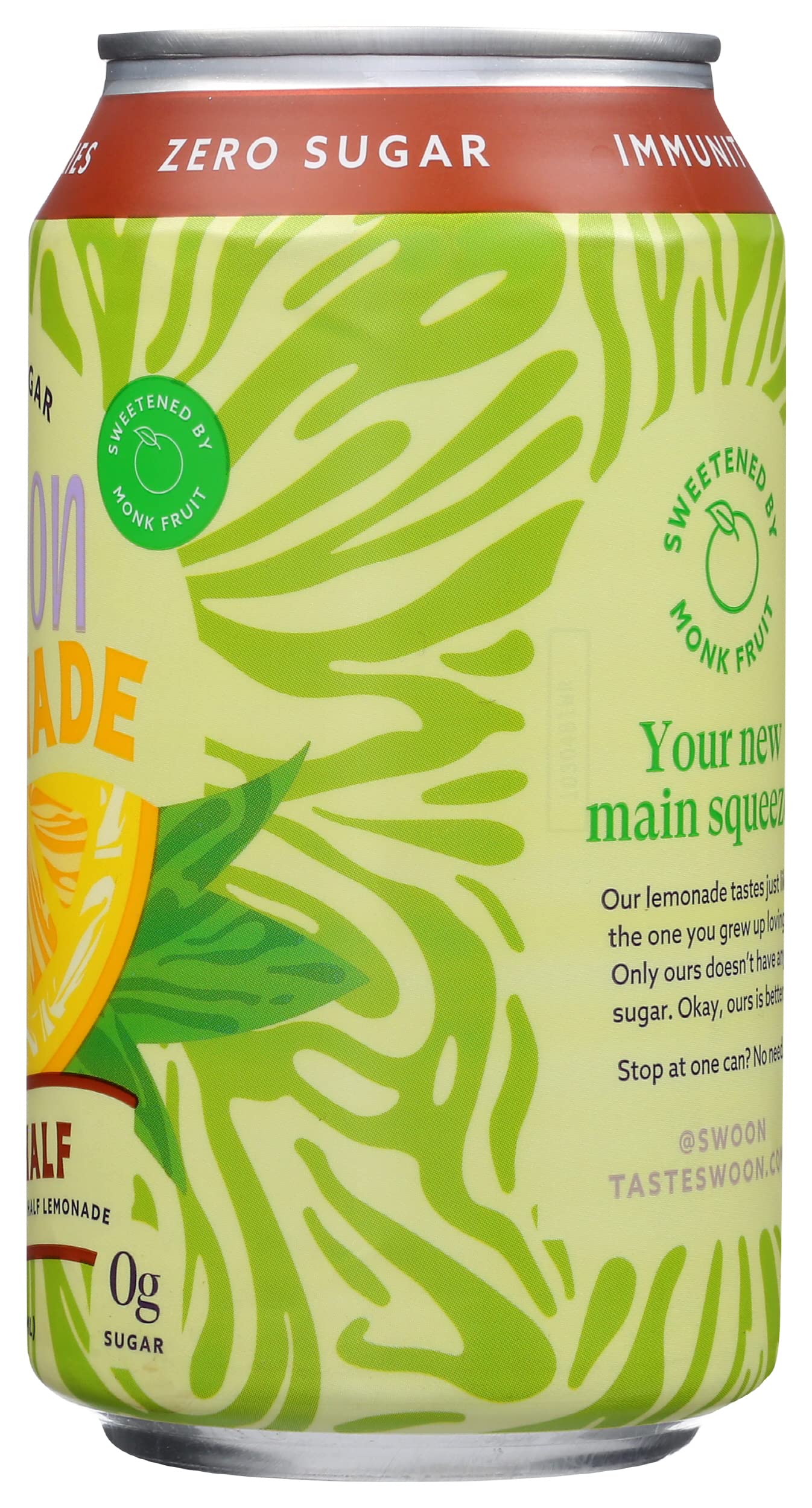 Swoon detalle de etiqueta y tabla nutricional, ver ingredientes fácilmente