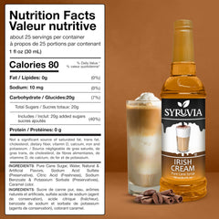 SYRUVIA en latte espolvoreado, aporta sabor cremoso y aroma intenso
