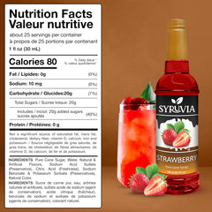 SYRUVIA textura del jarabe de fresa en cuchara mostrando consistencia sedosa