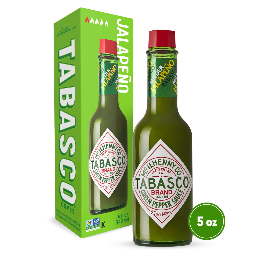 TABASCO textura de salsa verde y trozos de jalapeño, realza platos