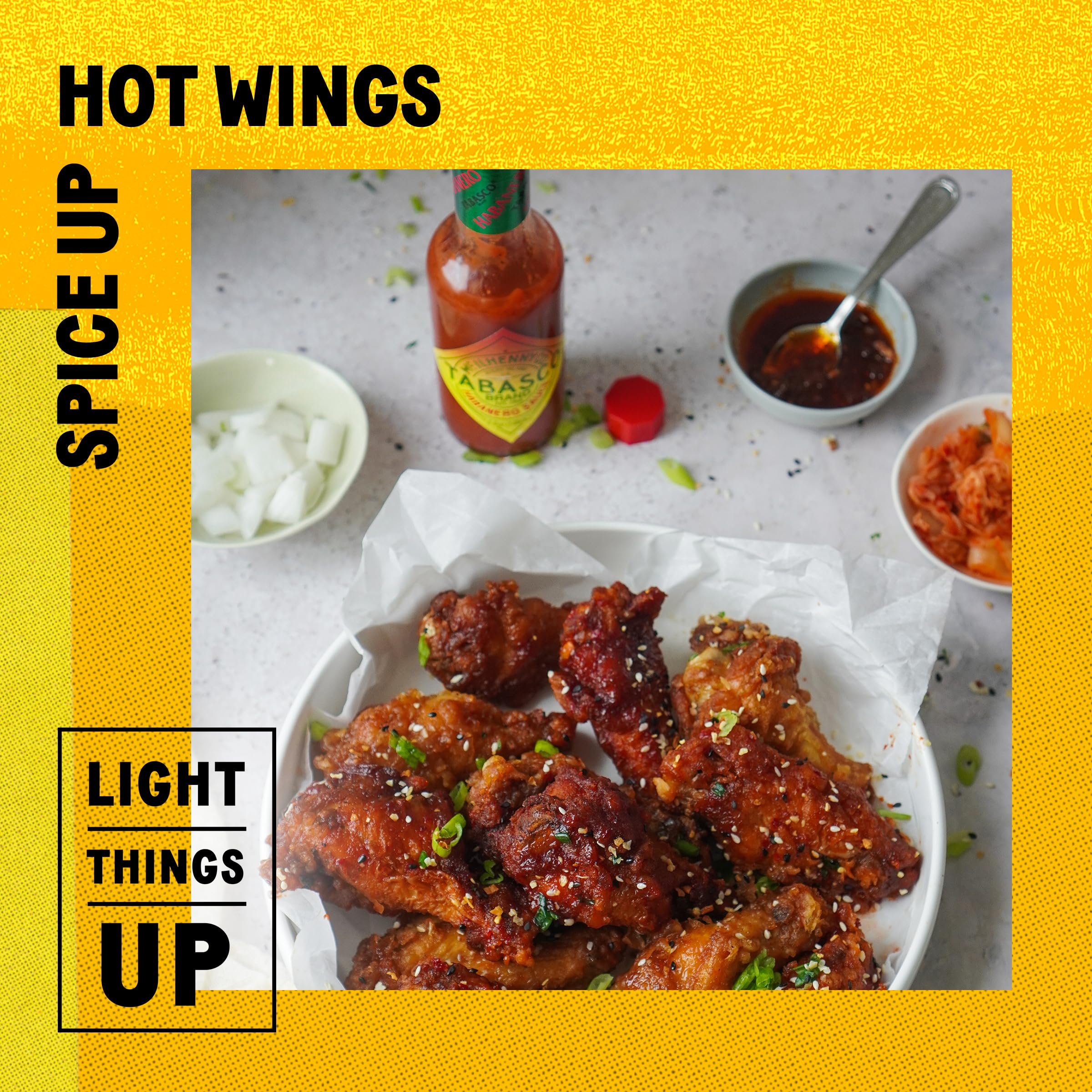 TABASCO salsa en pollo jerk ilustrando el sabor caribeño y uso culinario
