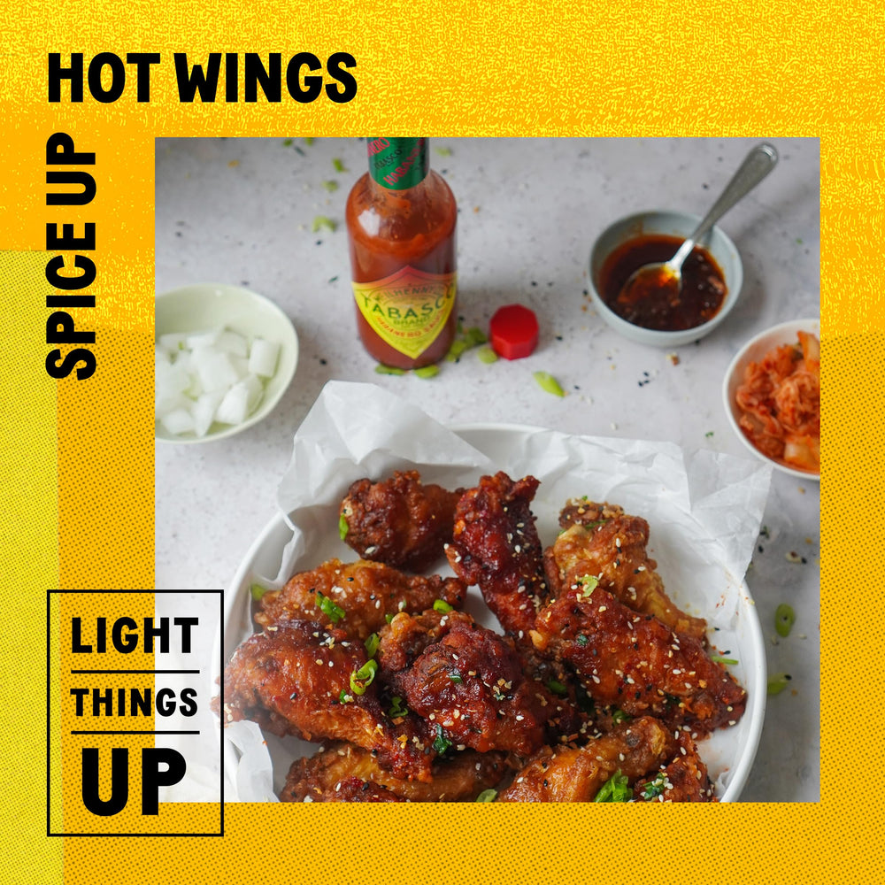TABASCO salsa en pollo jerk ilustrando el sabor caribeño y uso culinario