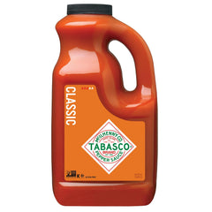 TABASCO jarra frontal mostrando etiqueta y tamaño, fácil identificación