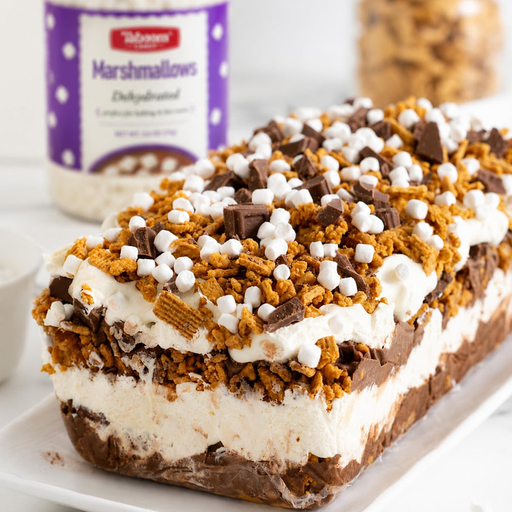 Taboom chips sobre chocolate caliente, realza apariencia y sabor