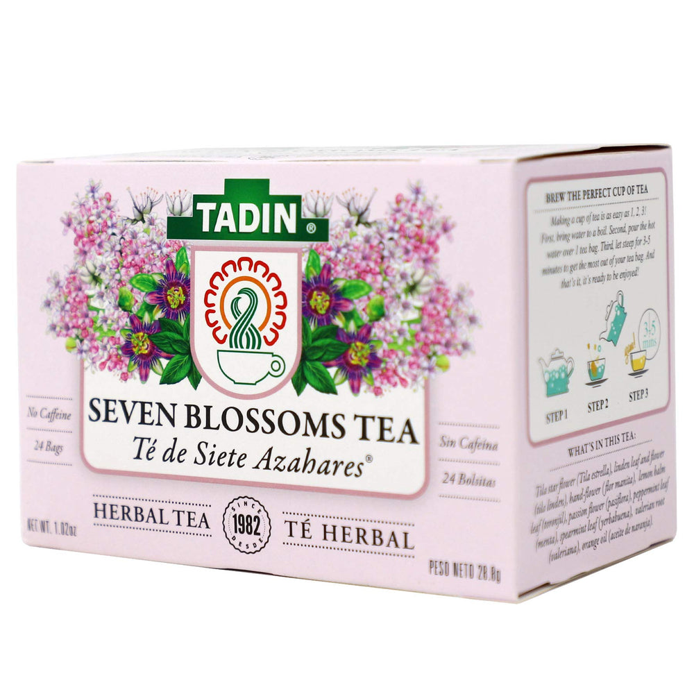 Tadin Seven Blossoms comparación de tamaño y cantidad de bolsitas, clarifica formato