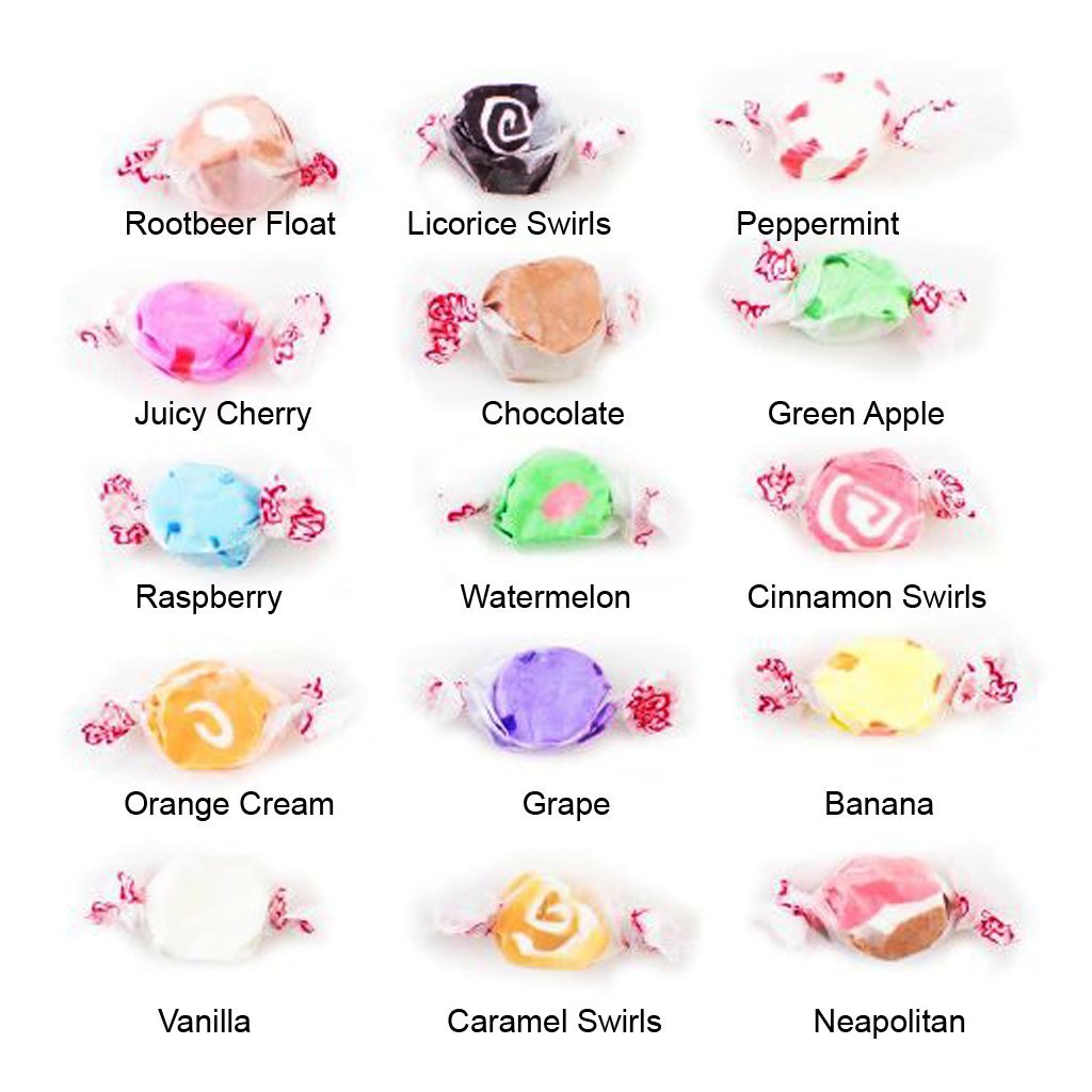 Taffy Town primer plano de textura elástica que resalta su masticabilidad