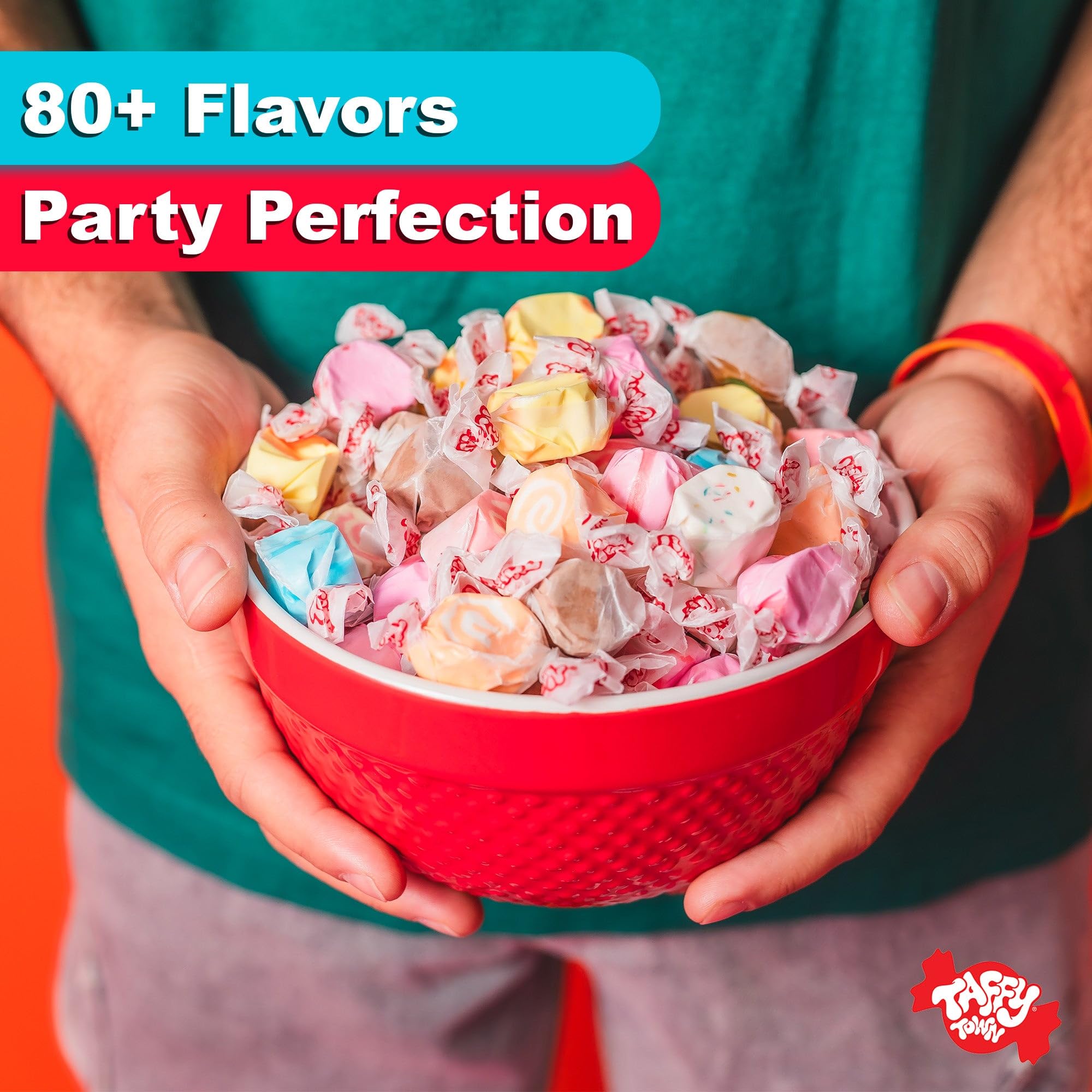 Taffy Town etiqueta con certificaciones kosher y libre de frutos secos, confianza alimentaria