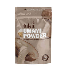Takii frente del empaque mostrando sobres, realza sabor natural