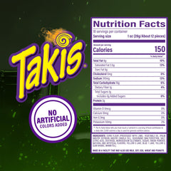 Takis Zombie bolsa individual abierta con chips listos para comer y compartir