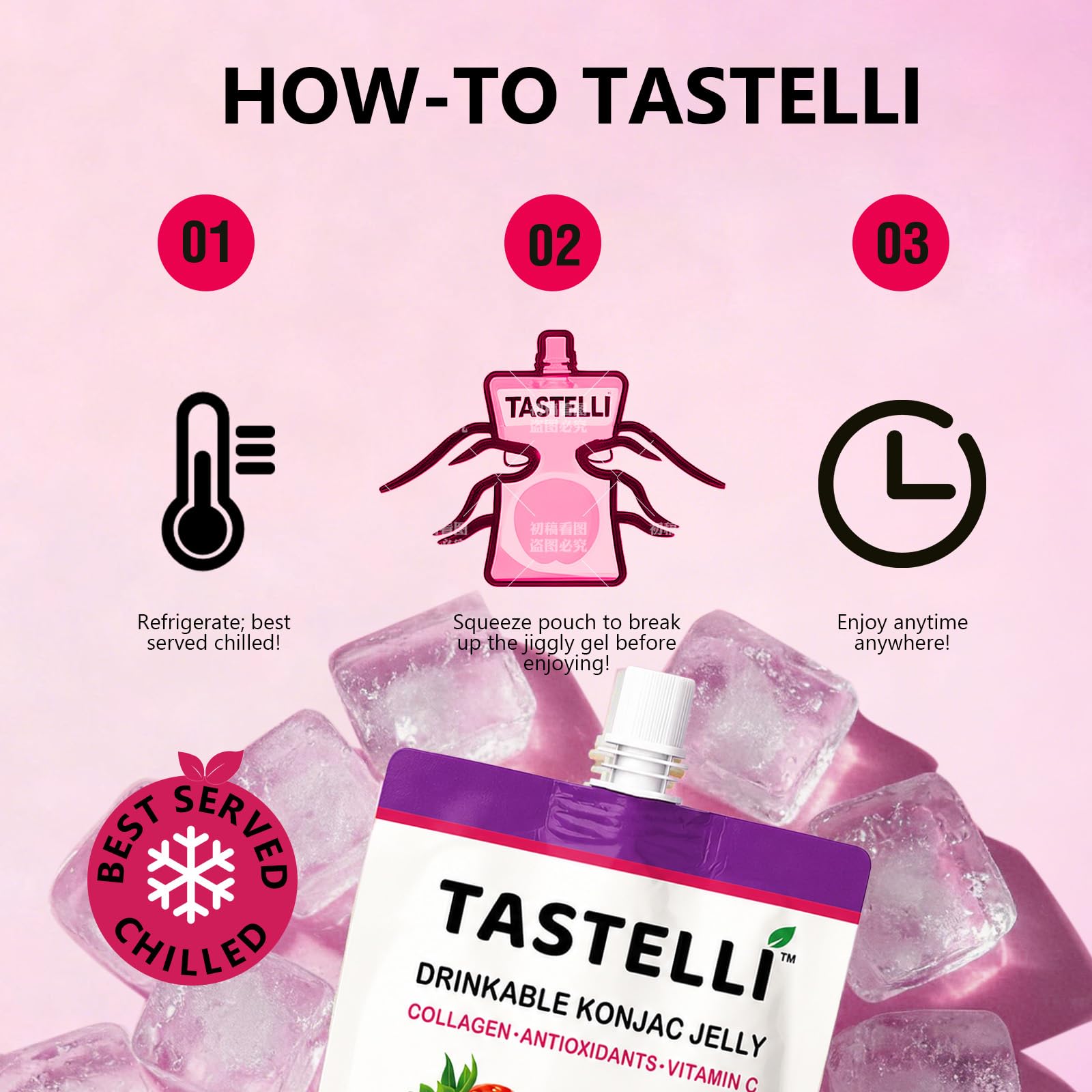 Tastelli sobre en mano durante viaje, snack portátil para consumo en movimiento