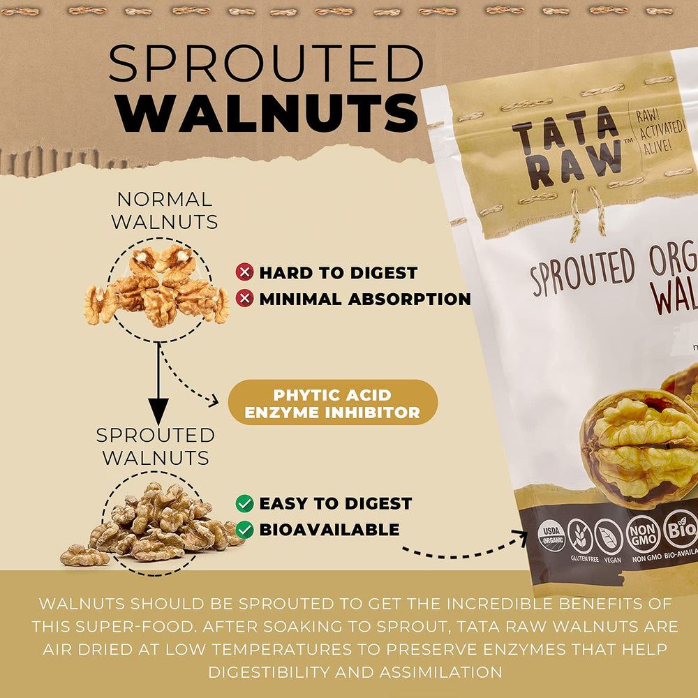 TATA RAW bol con nueces listas para snack, práctico y saludable