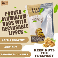 TATA RAW nueces en proceso de remojo para activación y digestión