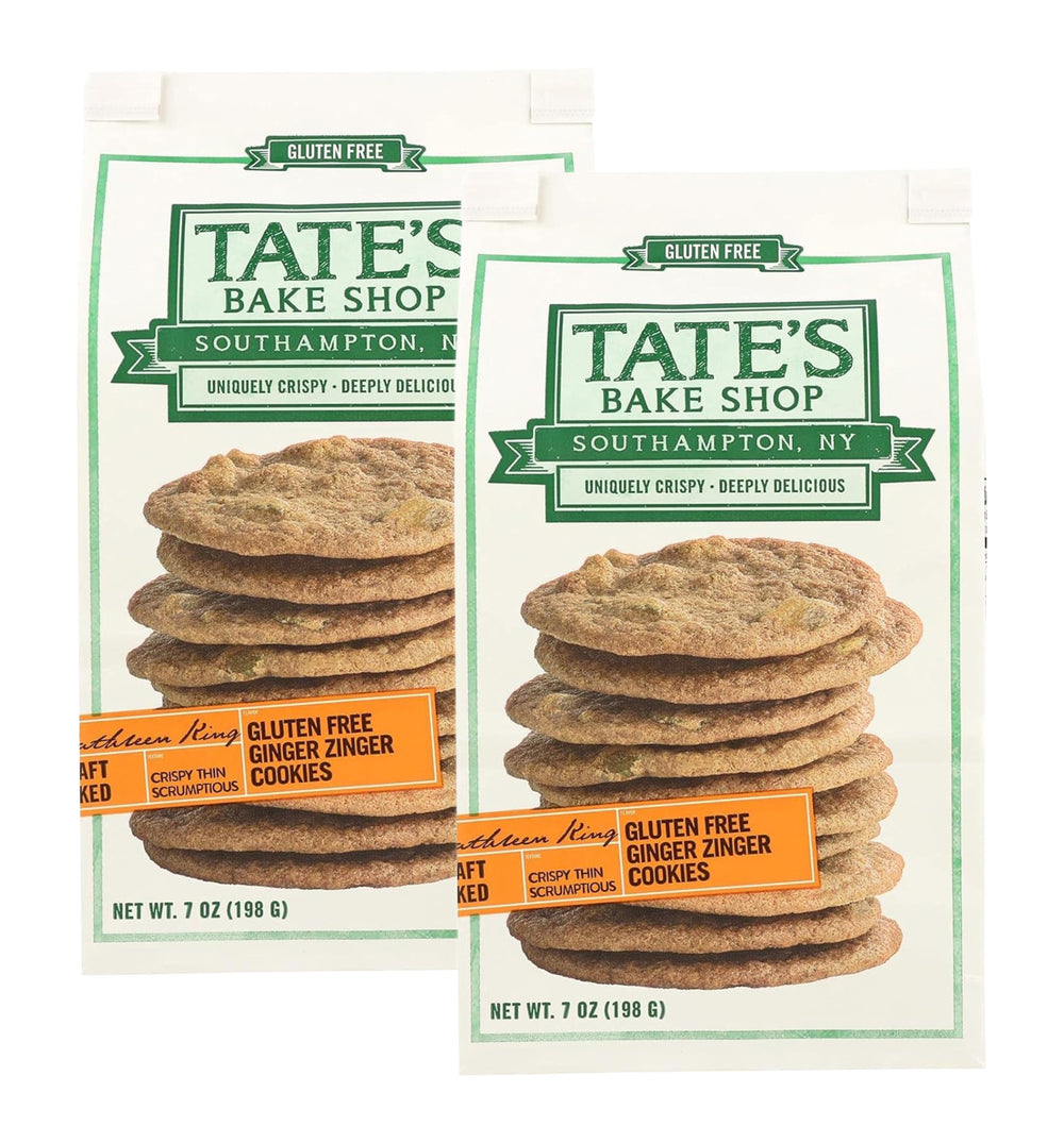 TAOindustry Tate's Bake Shop frente del paquete, conveniencia y sabor