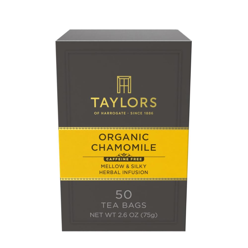 Taylors of Harrogate caja frontal mostrando el diseño y contenido