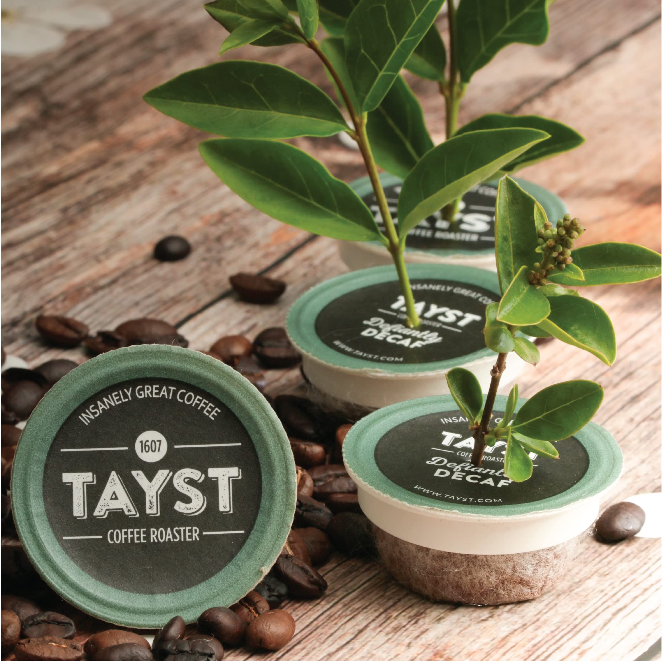 Tayst taza con café color oscuro y crema muestra cuerpo pleno