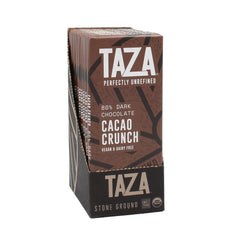 Taza Chocolate frontal del envase mostrando 10 barritas y certificaciones
