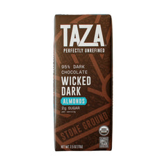Taza Chocolate detalle de textura y almendras que resalta crujiente y rusticidad