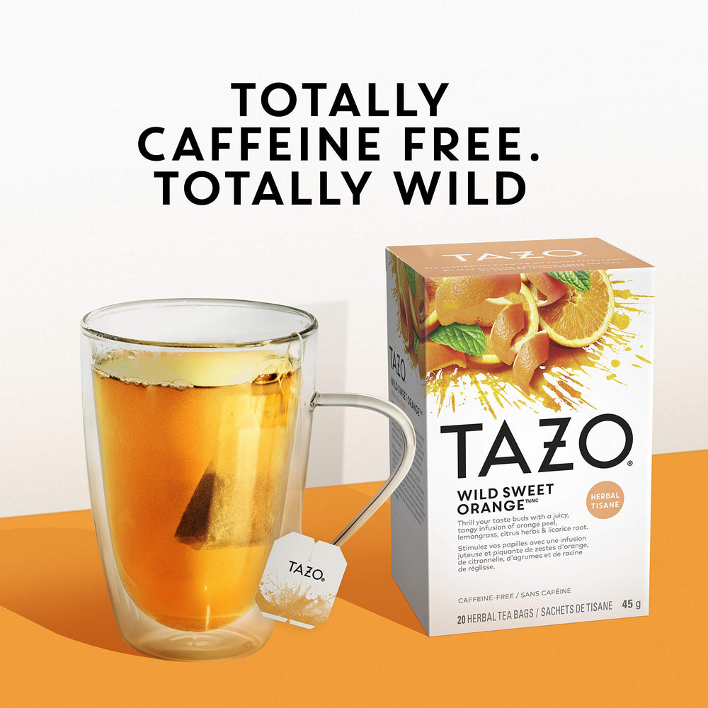TAZO empaque abierto que muestra varias bolsitas, ideal para consumo prolongado