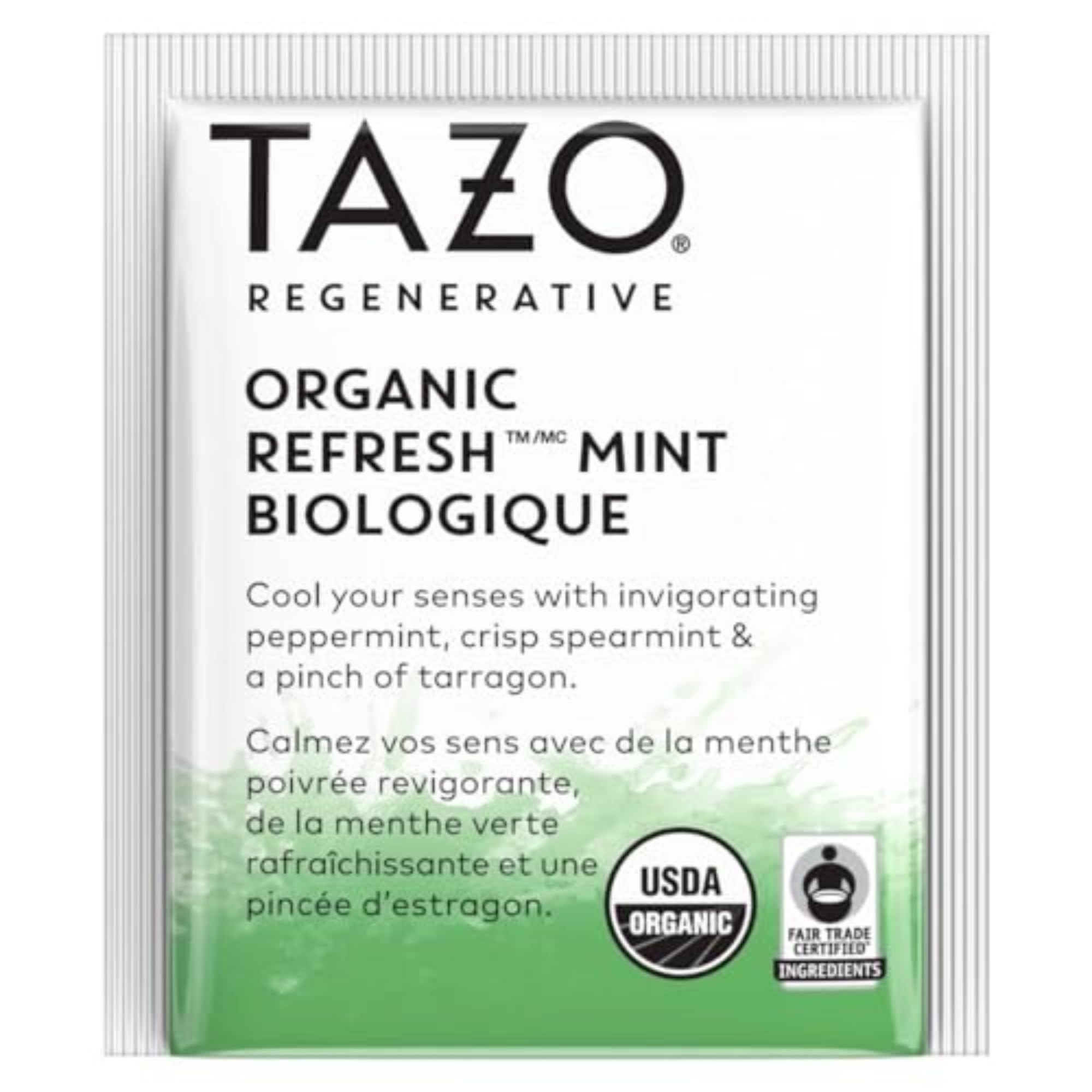 TAZO caja junto a mano para comparar tamaño y porciones visibles