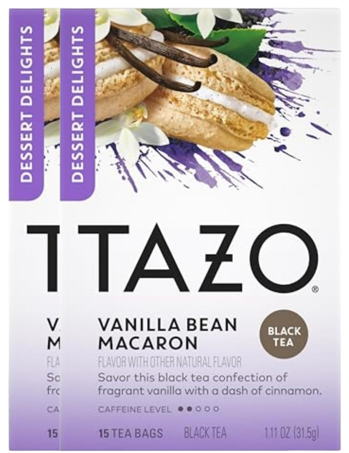 TAZO empaque frontal mostrando 30 bolsitas y beneficios