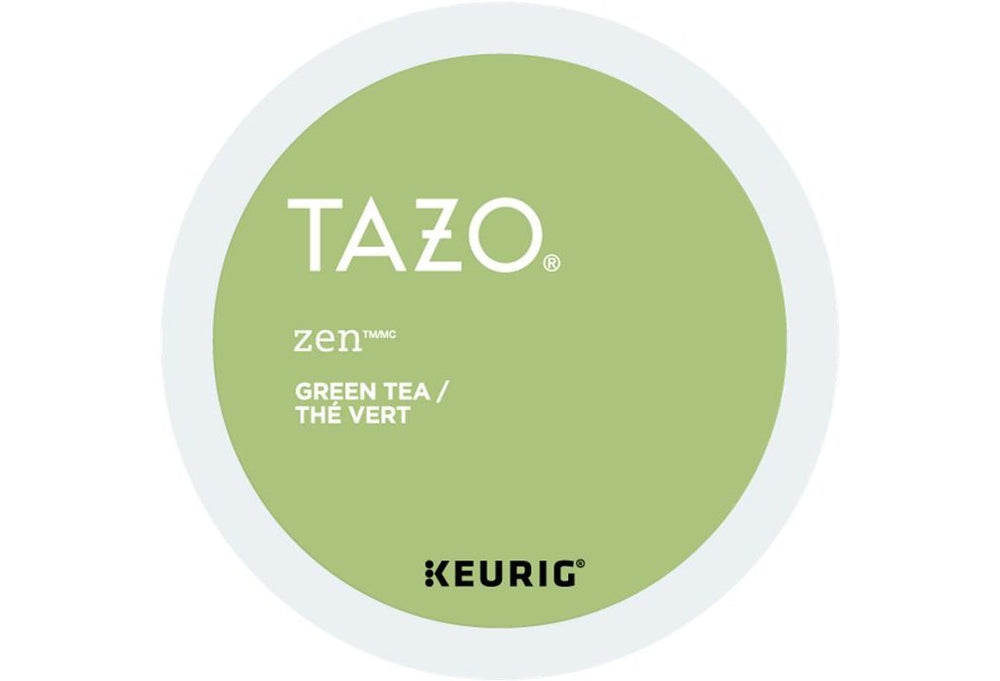 TAZO cápsula en mano compatible Keurig fácil preparación y extracción consistente