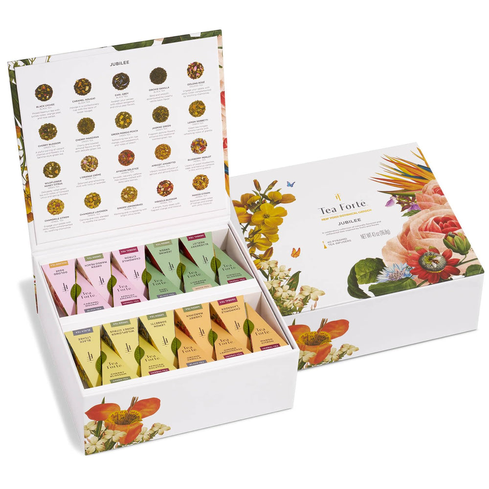 Tea Forté cofre frontal mostrando presentación elegante y variedad