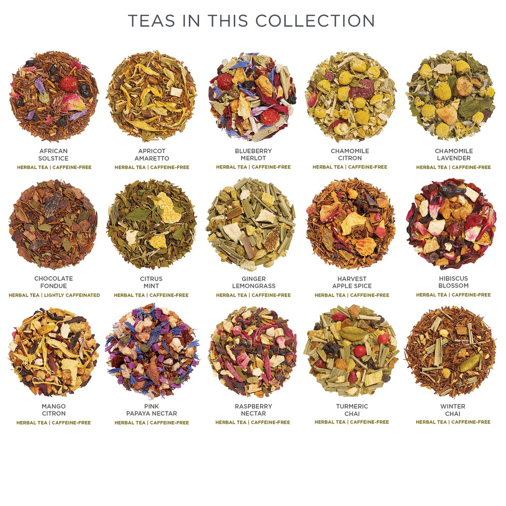 Tea Forte primer plano de hojas sueltas y mezcla para aroma y calidad visual