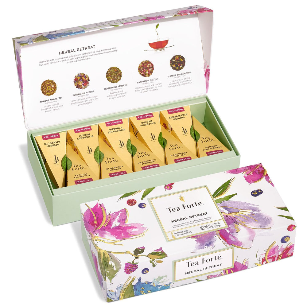 Tea Forté estuche frente elegante, ideal para regalar