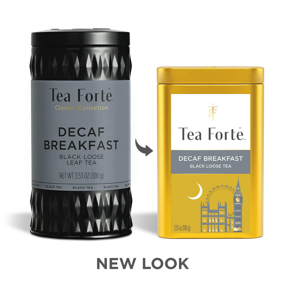 Tea Forte infusor en taza listo para infusionar y facilitar preparación