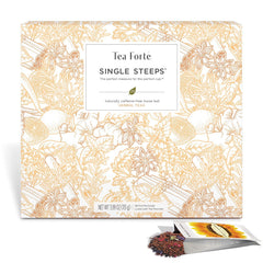 Tea Forte bolsitas distribuidas que muestran 14 sabores distintos