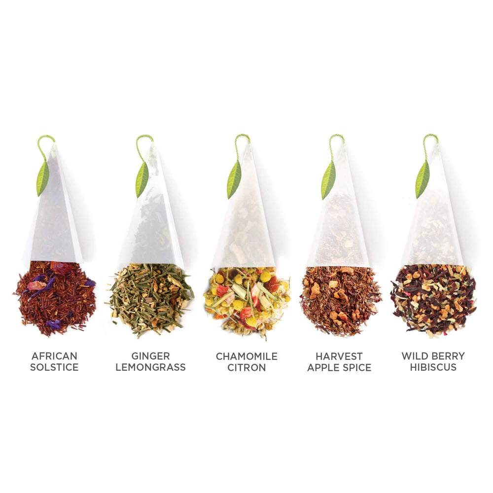 Tea Forte taza humeante con infusión de Wild Berry Hibiscus vibrante