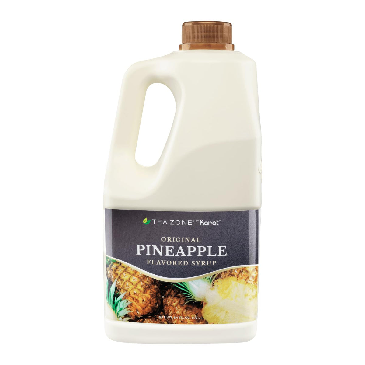 TEA ZONE botella 64 oz vista frontal, envase grande para uso comercial
