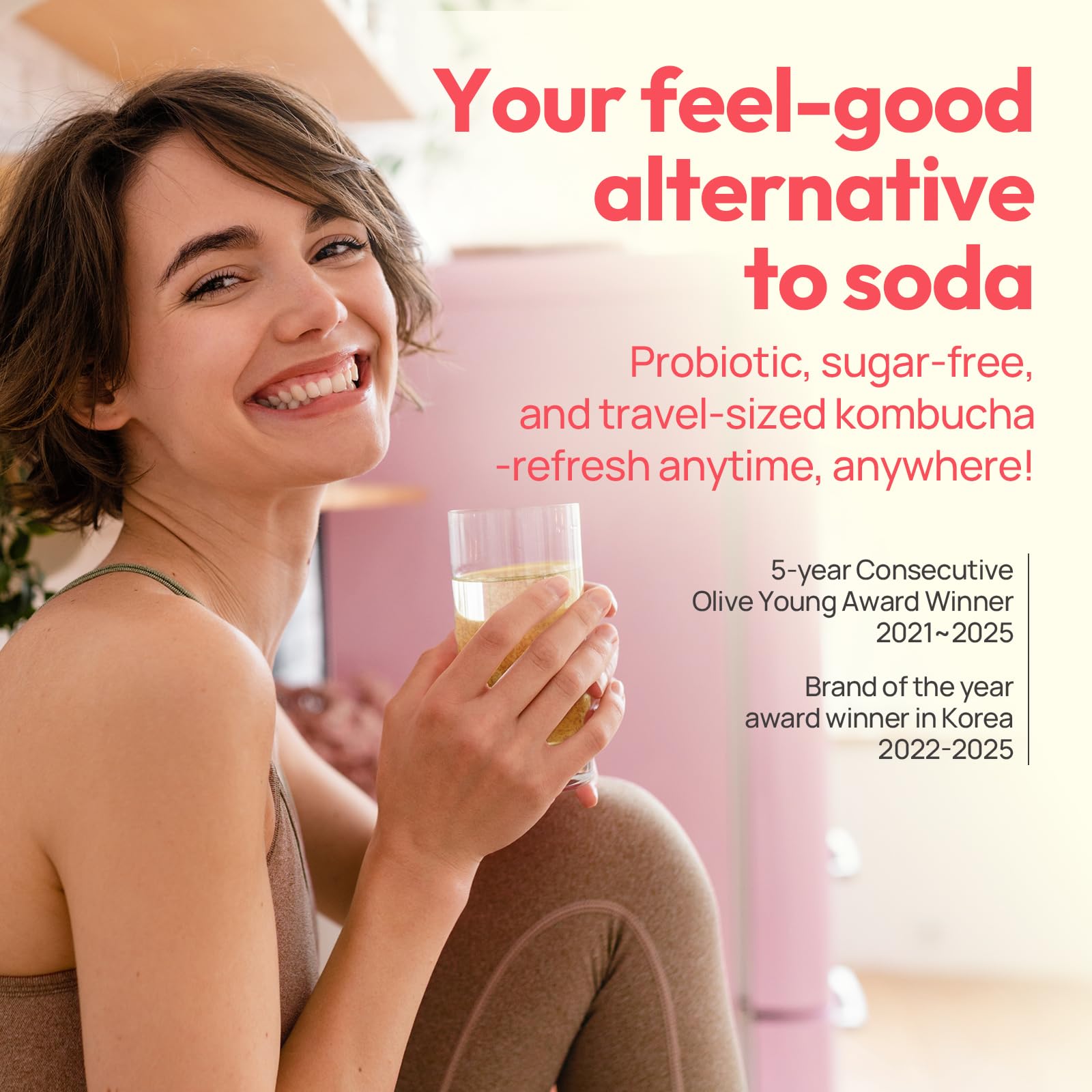 TEAZEN etiqueta con ingredientes resaltando probióticos y prebióticos