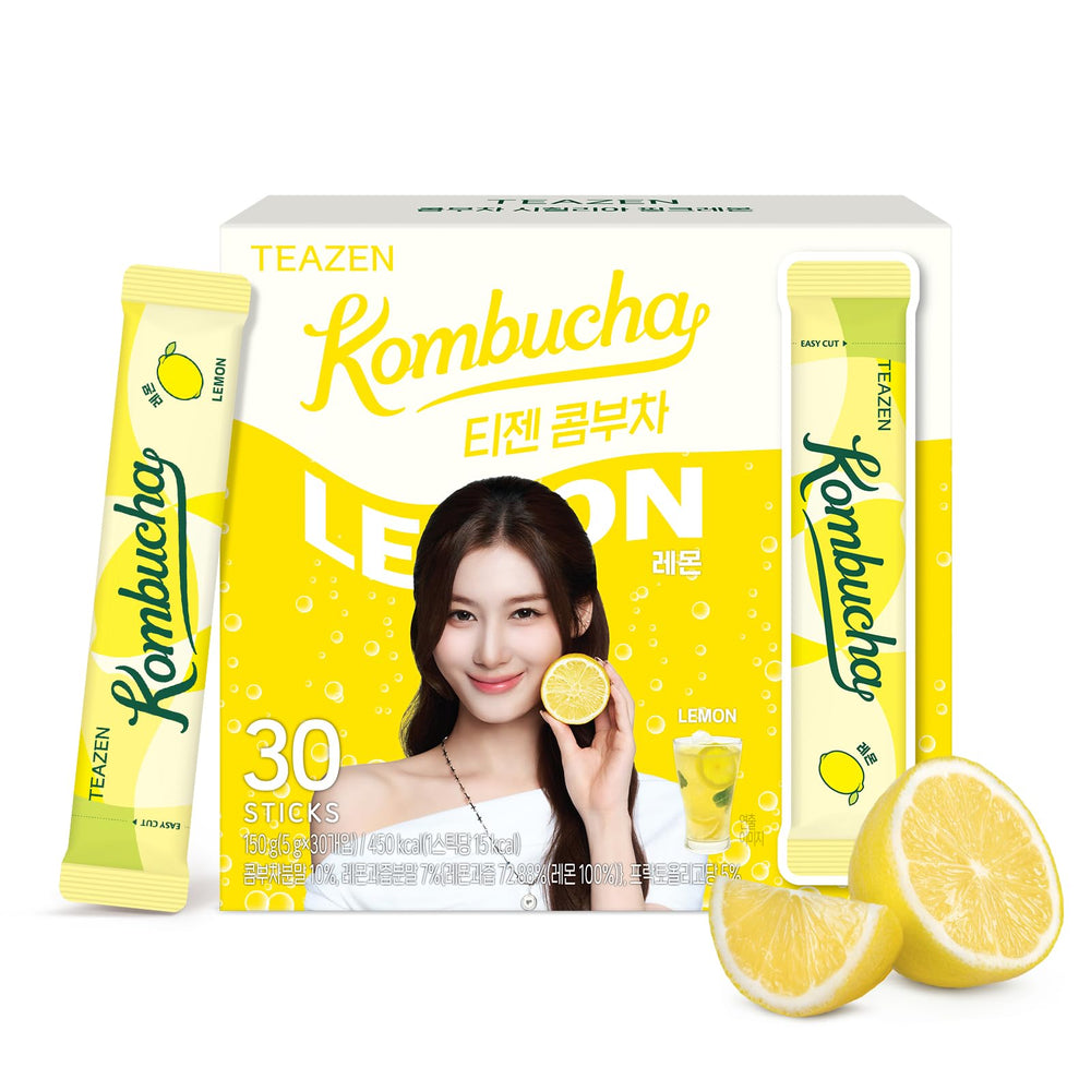 TEAZEN envase frontal del producto mostrando sobres y marca, ideal para reconocer el sabor
