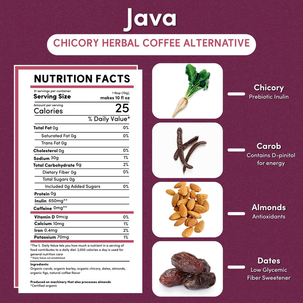 Teeccino café alternativo molido listo para infusionar con buen cuerpo