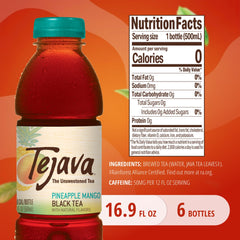 Botella Tejava 16.9 fl oz en primer plano con apariencia lista para beber